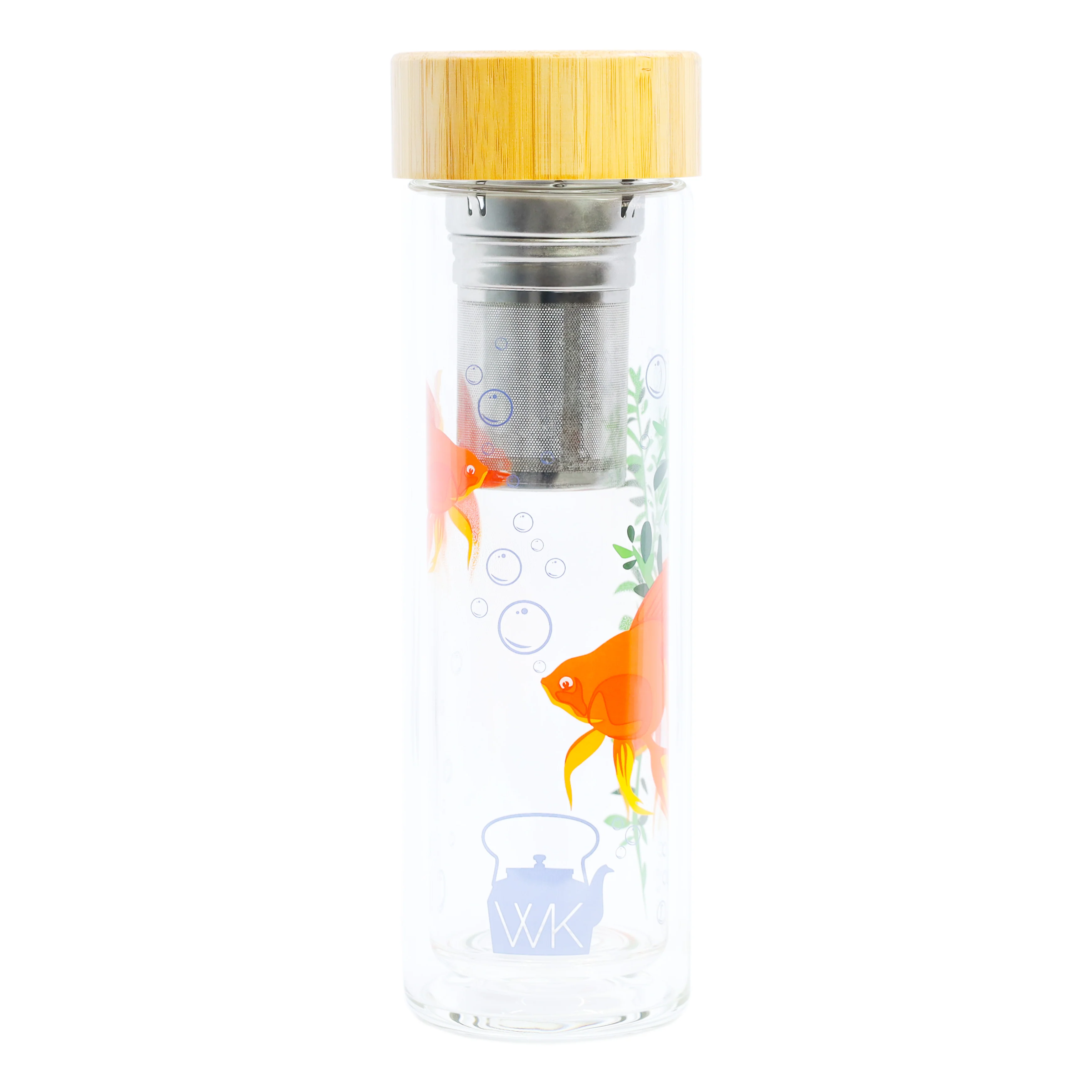Glass Tea Tumblers With Infuser and Travel Sleeve, 16oz - Image 3