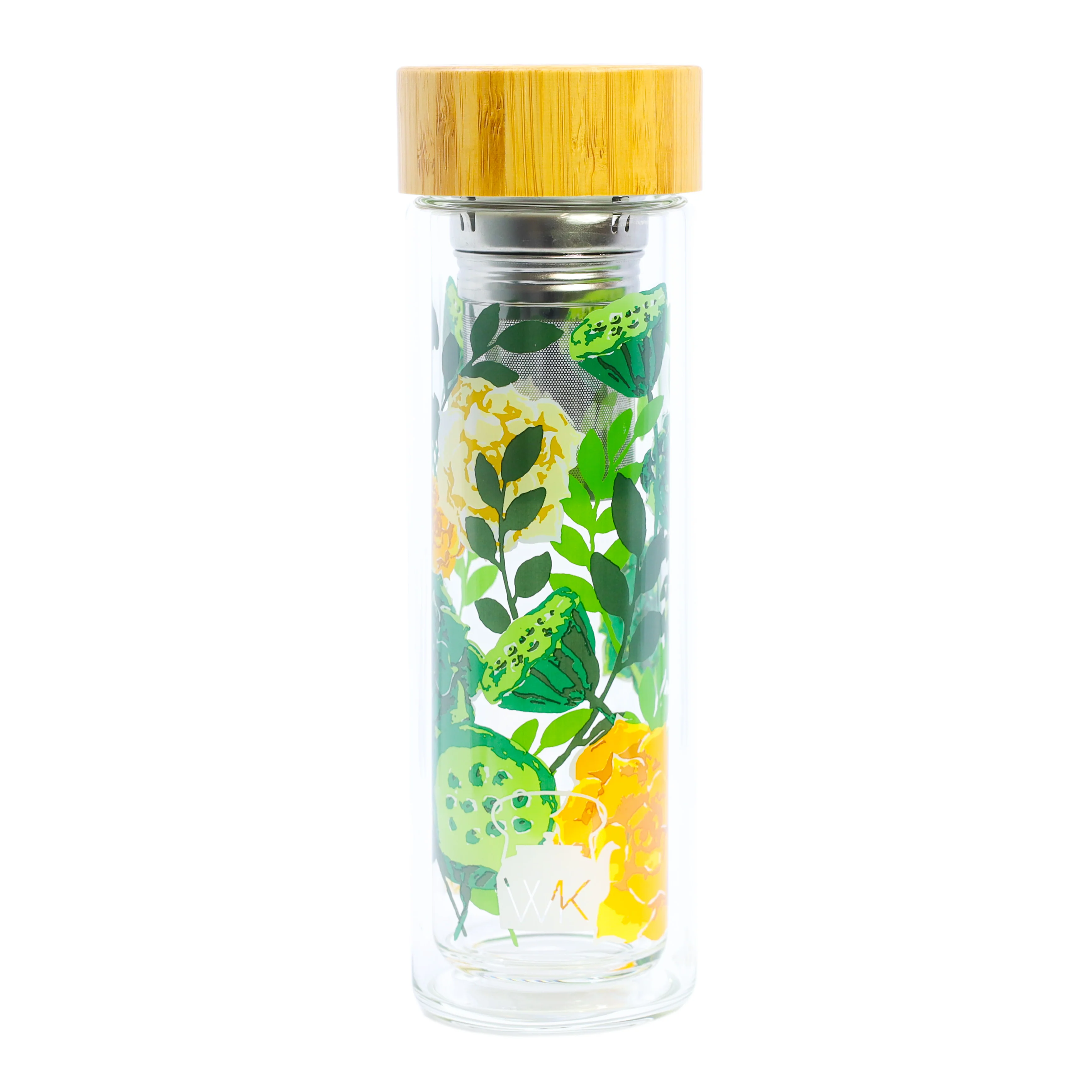 Glass Tea Tumblers With Infuser and Travel Sleeve, 16oz - Image 7