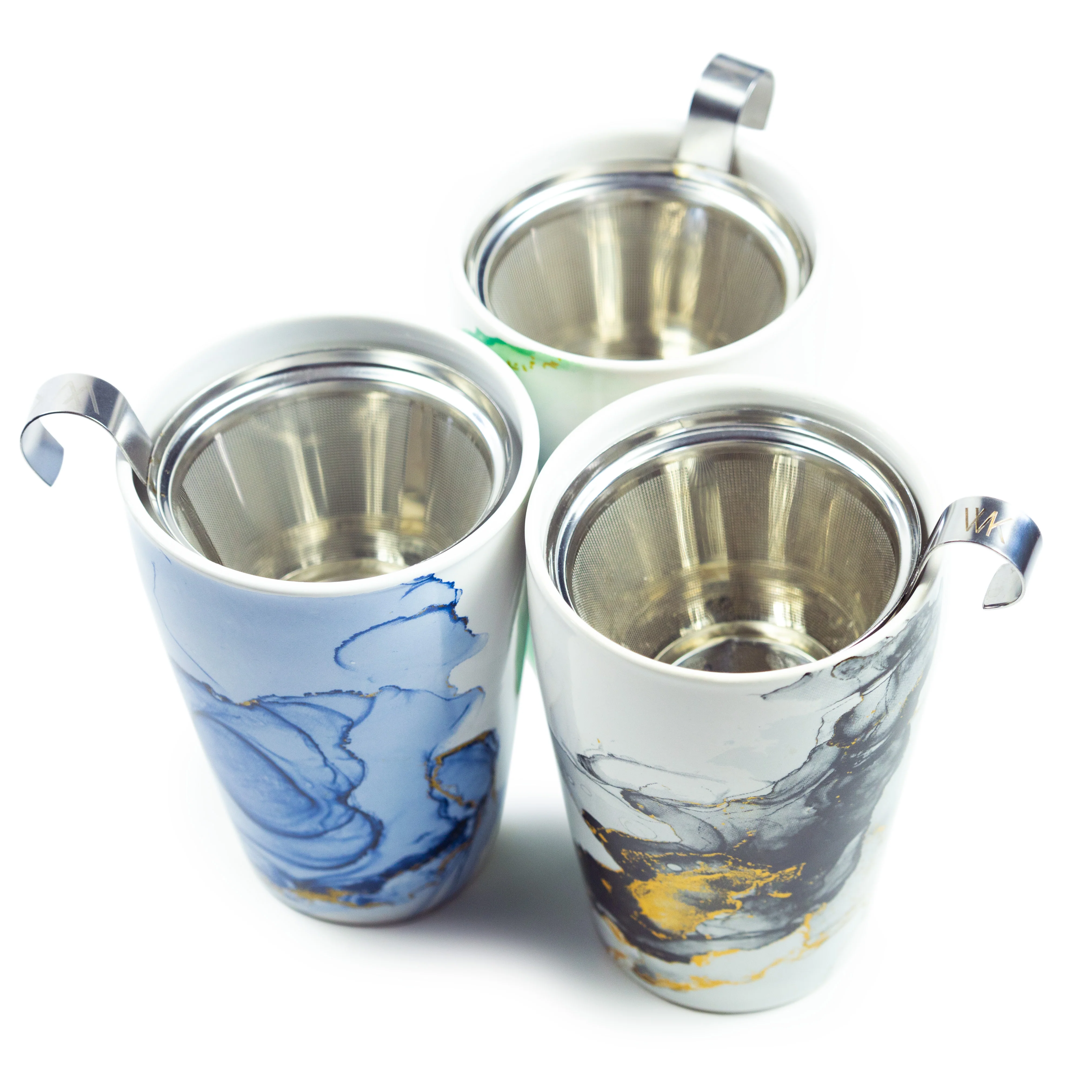 Marble Gemstone Travel Cup with Stainless Steel Infuser - 12oz - Image 5