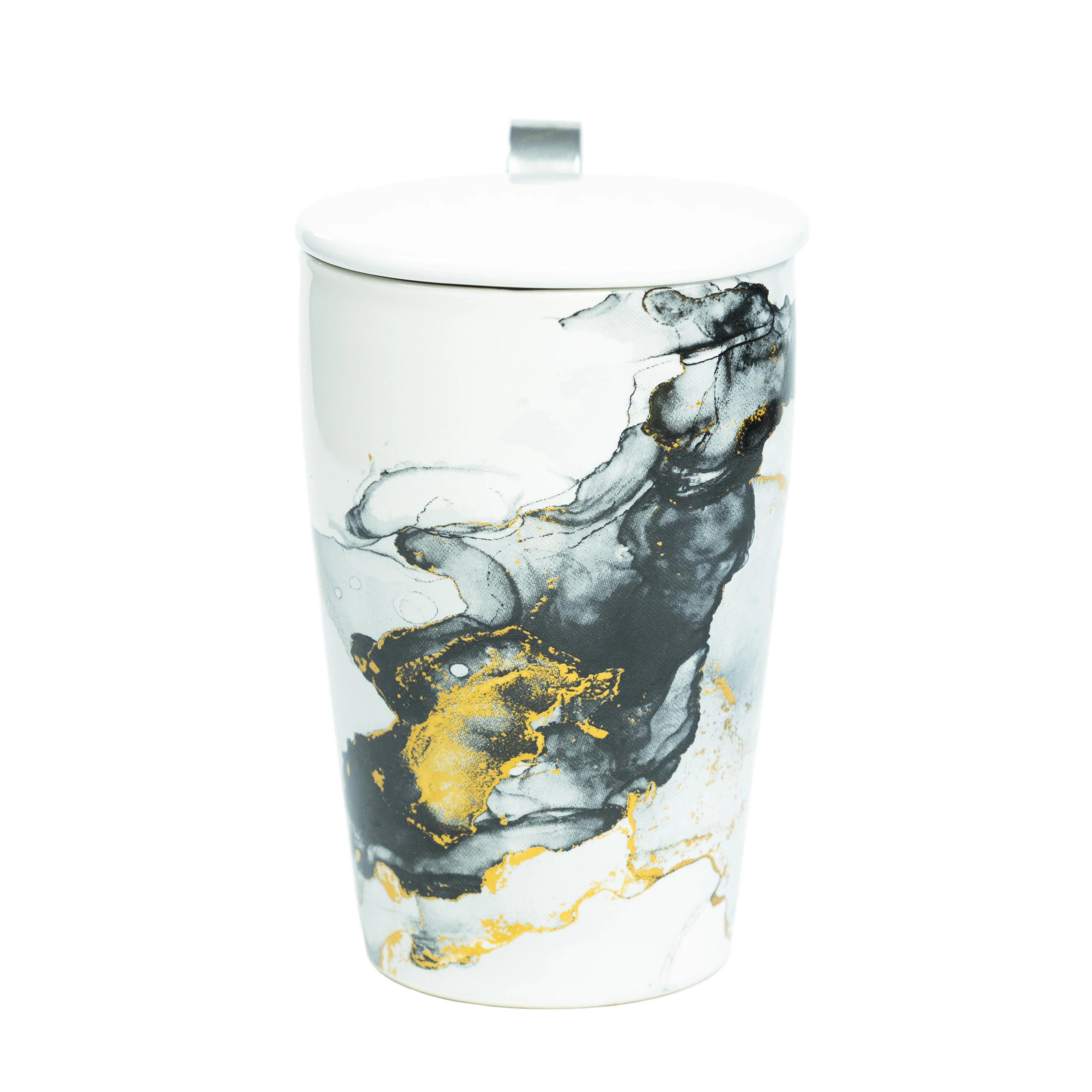 Marble Gemstone Travel Cup with Stainless Steel Infuser - 12oz - Image 6
