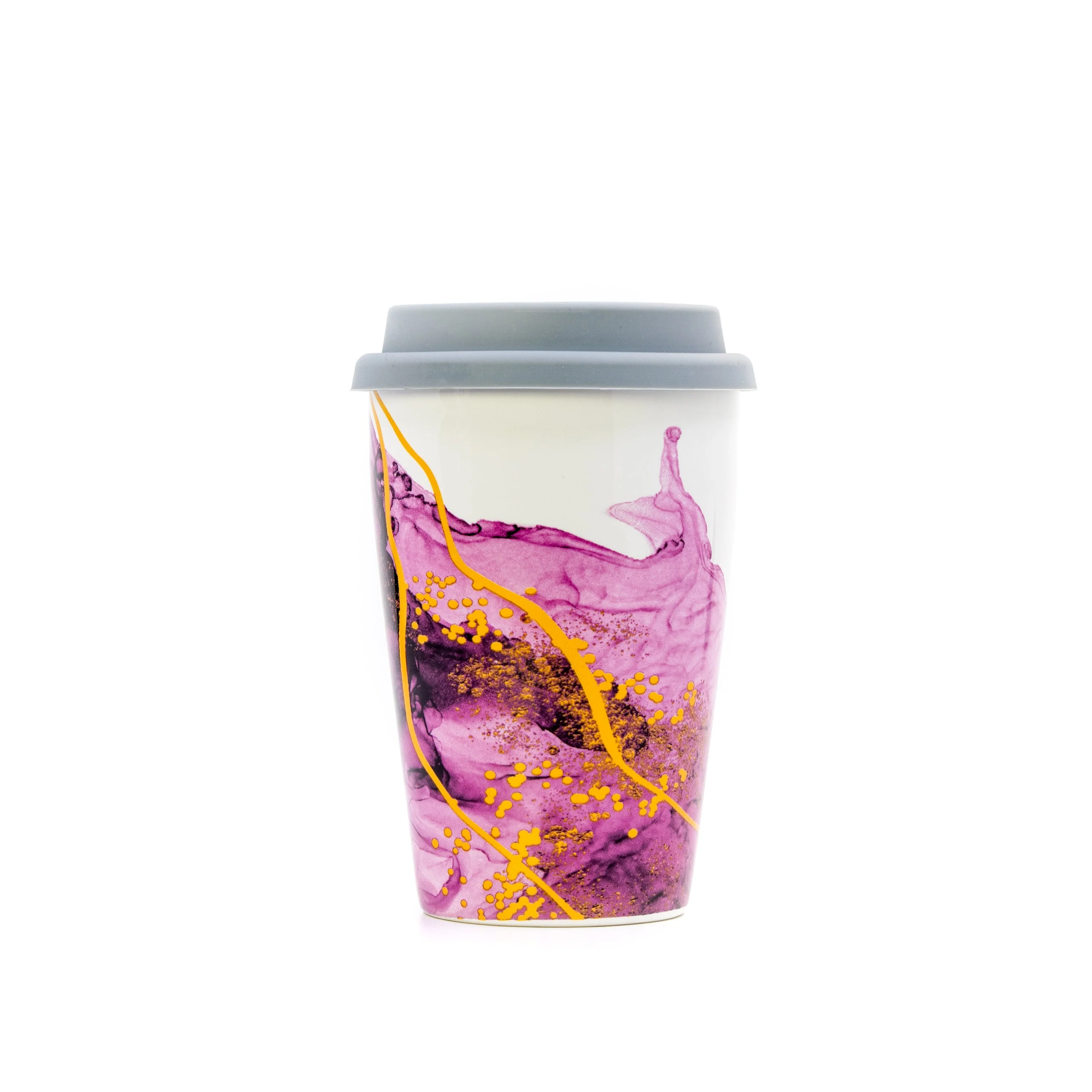 Marble Gemstone Travel Cup with Stainless Steel Infuser - 12oz - Image 9