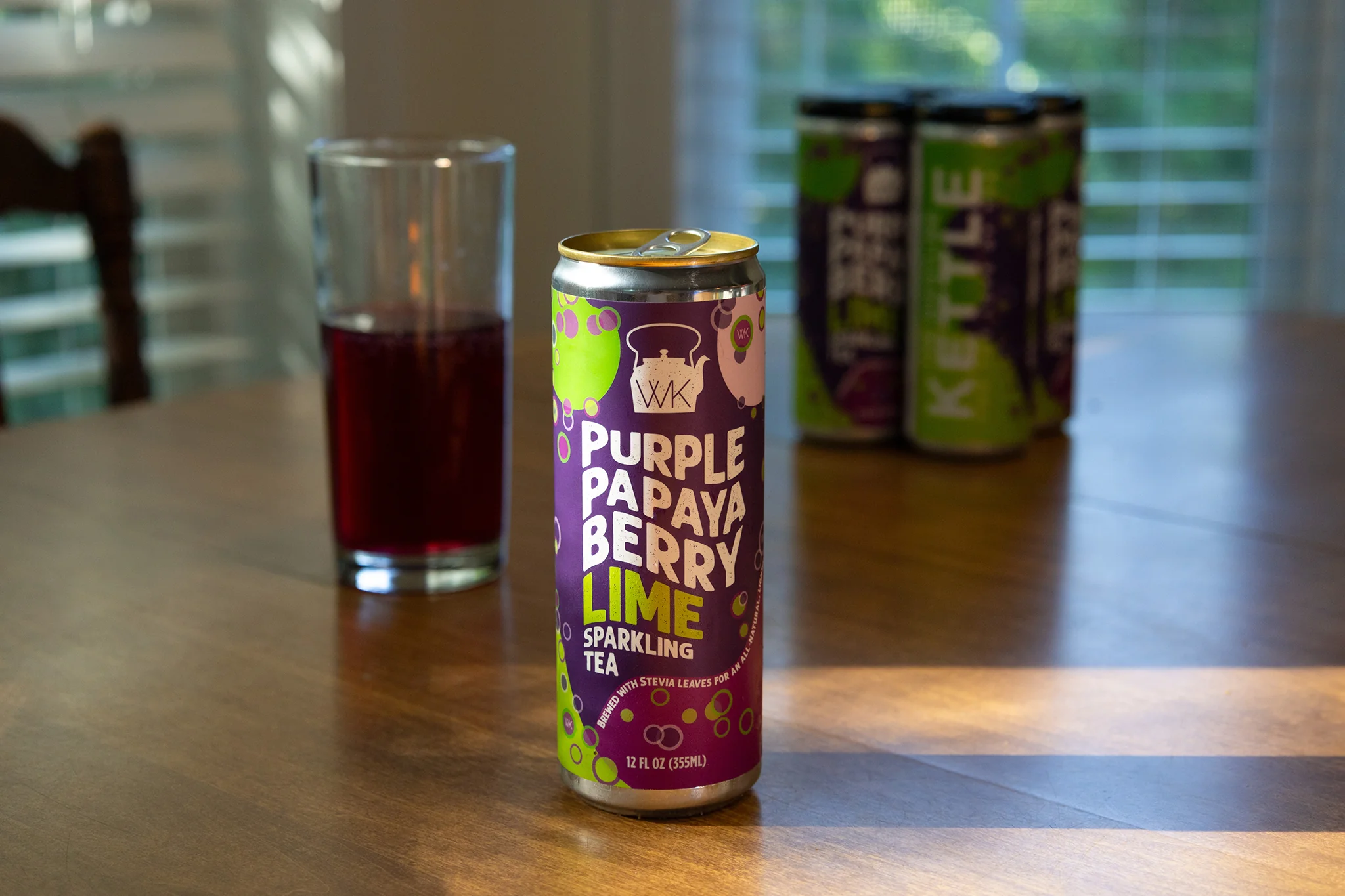 Purple Papayaberry with Lime Canned Sparkling Tea - Image 3